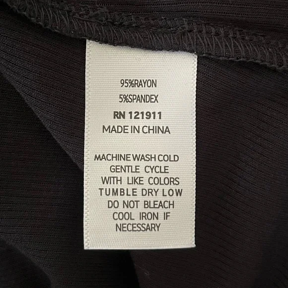 LNA CLOTHING x REVOLVE | Beau Ribbed Cut Out Long Sleeve Top In Black | Size S - Picture 7 of 7